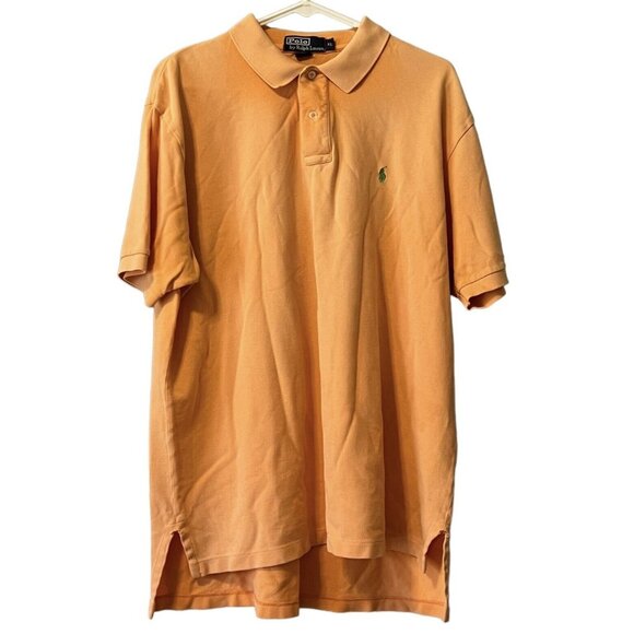 Polo Ralph Lauren Orange Short Sleeve Polo Shirt Size XL Golf‎ Men Preppy Career - Picture 1 of 11